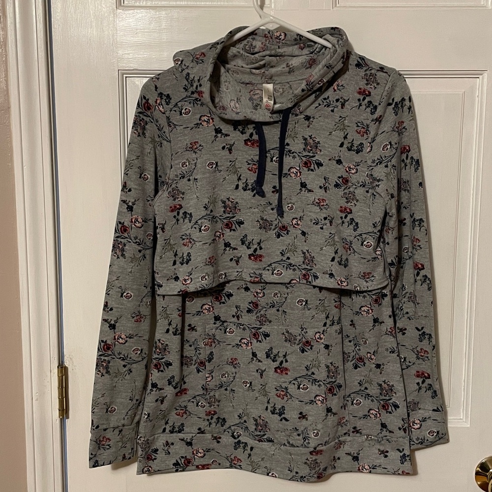 Latched Mama Cloud Nursing Hoodie - Floral